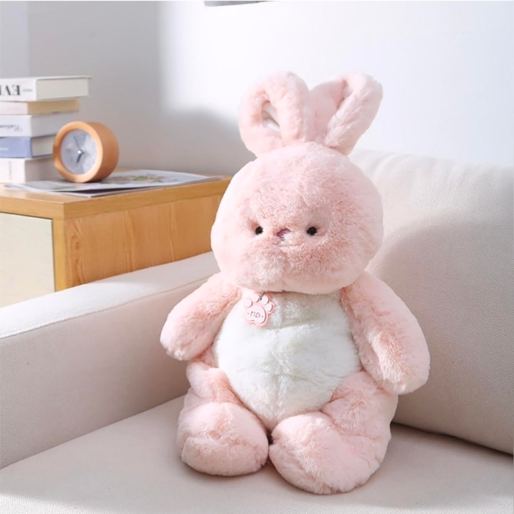 Bunny Pillow, 15.7" PinkRabbit Shaped Pillow Kawaii Birthday Gifts, Cute Bunny